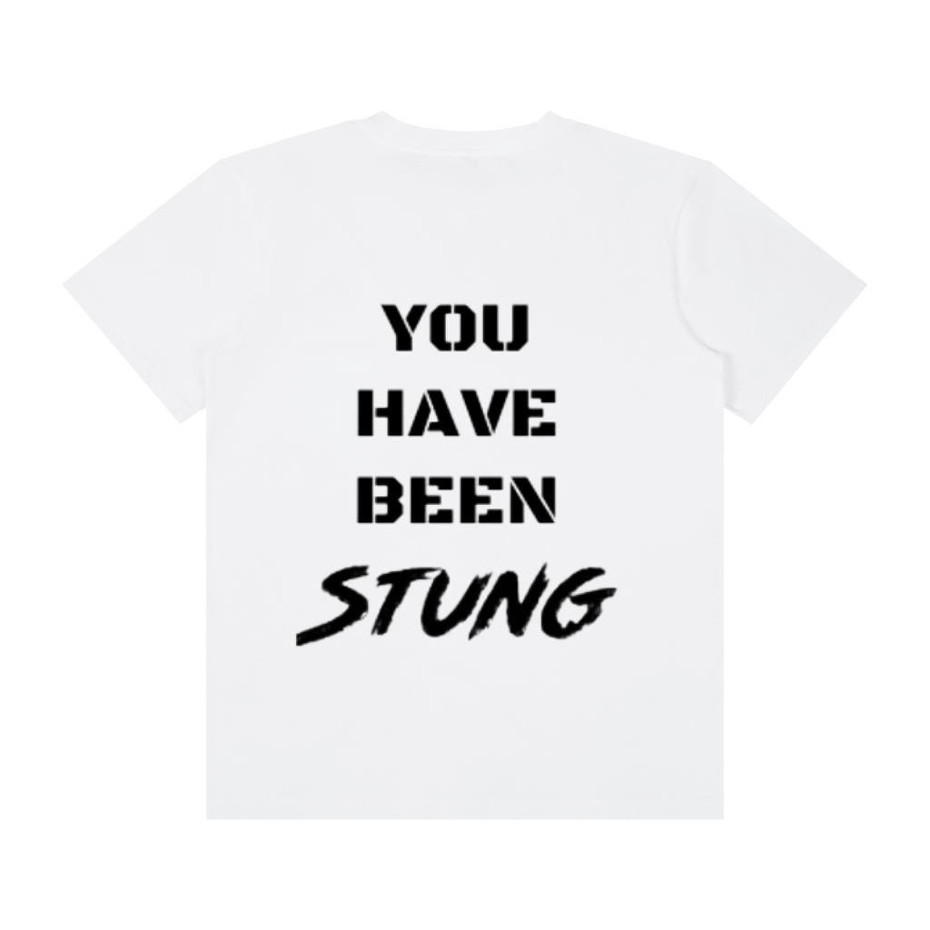 You Have Been Stung Platinum tee