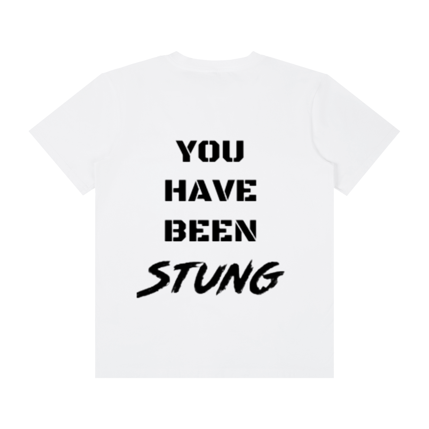 You Have Been Stung Platinum tee